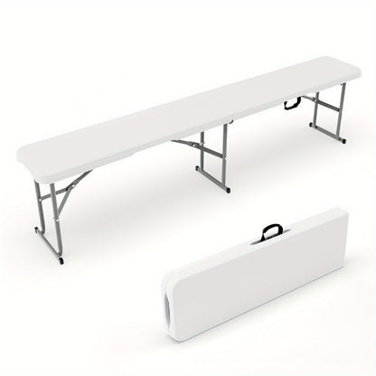 6-Foot Plastic Folding Bench with Tool-Free Assembly and Multiple Color Options detail image - detail view 7