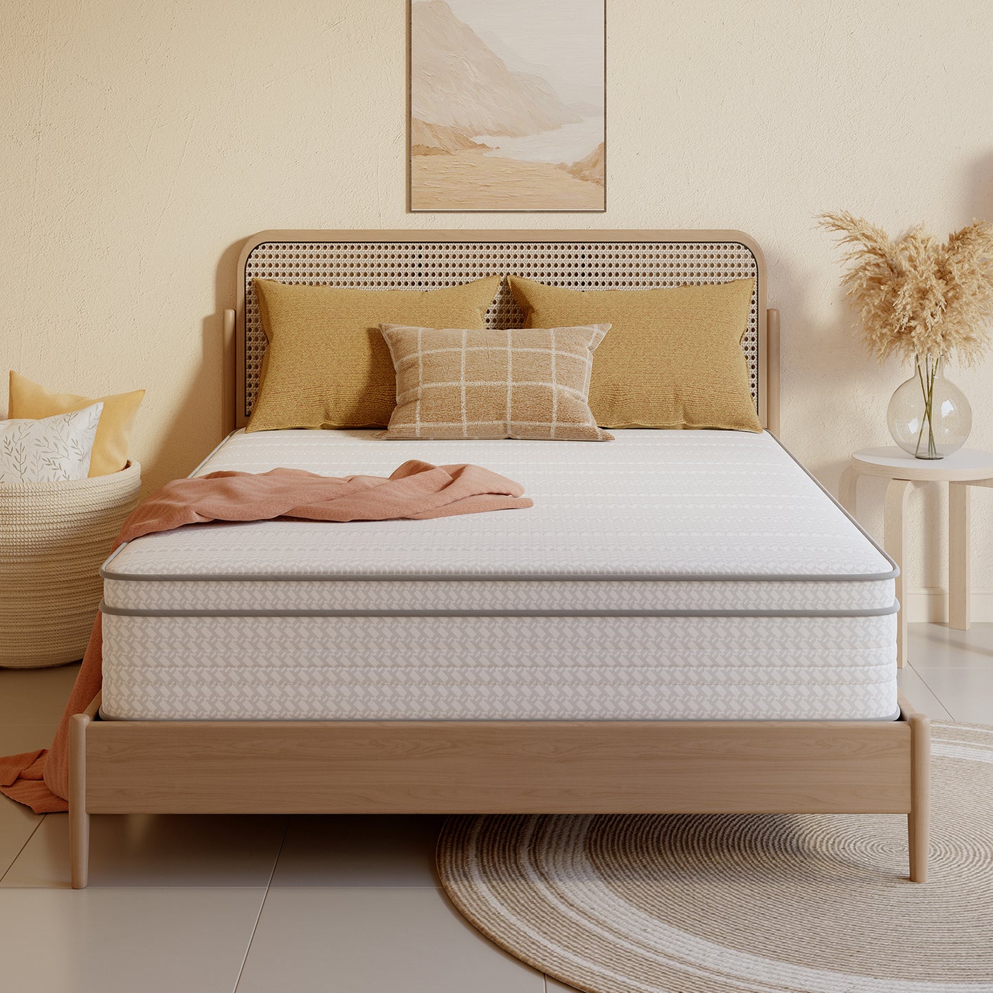 6-Inch Mattress with Pocket Springs for Bedroom Comfort and Support