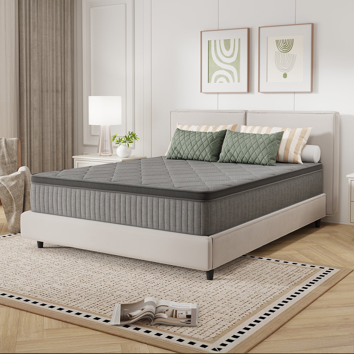 6-Inch Mattress with Pocket Springs for Bedroom Comfort and Support