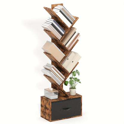 Bookshelf shown in the Rustic Brown option