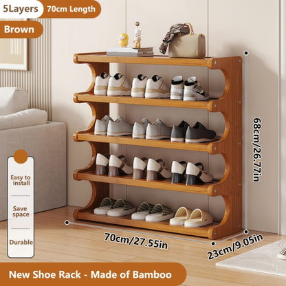 6-Tier Freestanding Shoe Rack with Tool-Free Assembly, Freestanding Shoe Storage Rack detail image - detail view 6