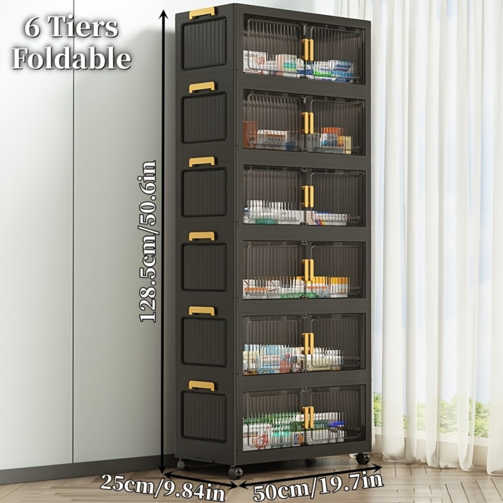 6-Tier Medicine Cabinet with Secure Lid for Organized Everyday Storage detail image - detail view 4