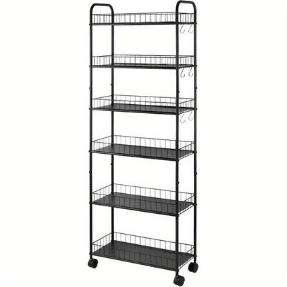 Storage Cart shown in the Black, 10" option