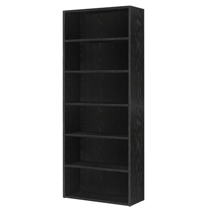 6-Tier Space-Saving Bookshelf with Open Shelves for Organized Everyday Storage in Entryway detail image - detail view 5