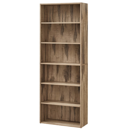 Bookshelf shown in the Light Brown option