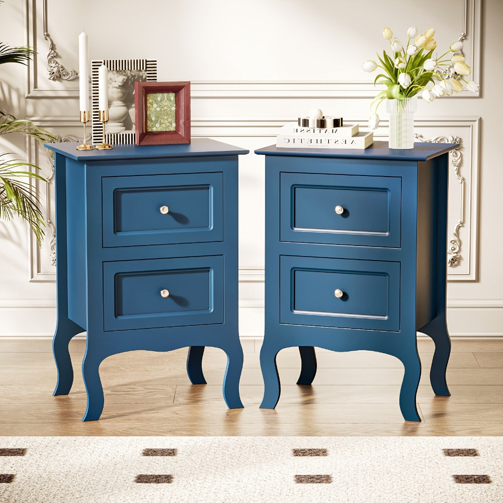 Nightstand with Drawers Small Bedside Table for Small Spaces Bedroom Storage Side Table Modern Compact Design Easy Assembly