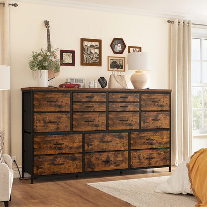 61-Inch Wide Dresser with Multiple Color Options for Organized Everyday Storage detail image - detail view 7