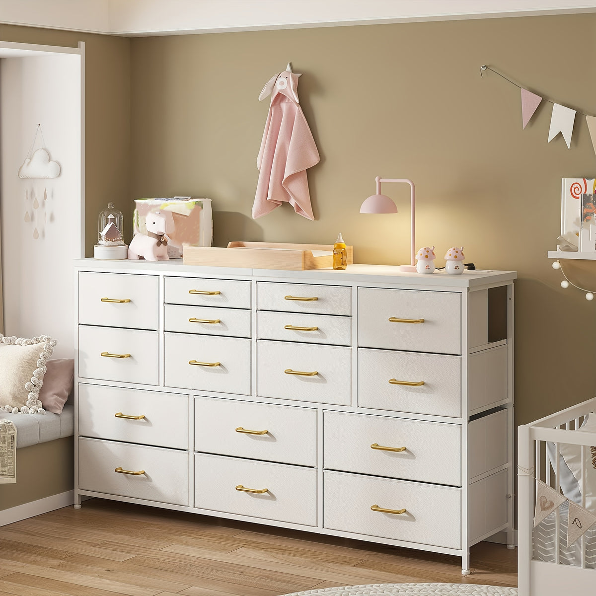 Dresser shown in the White option