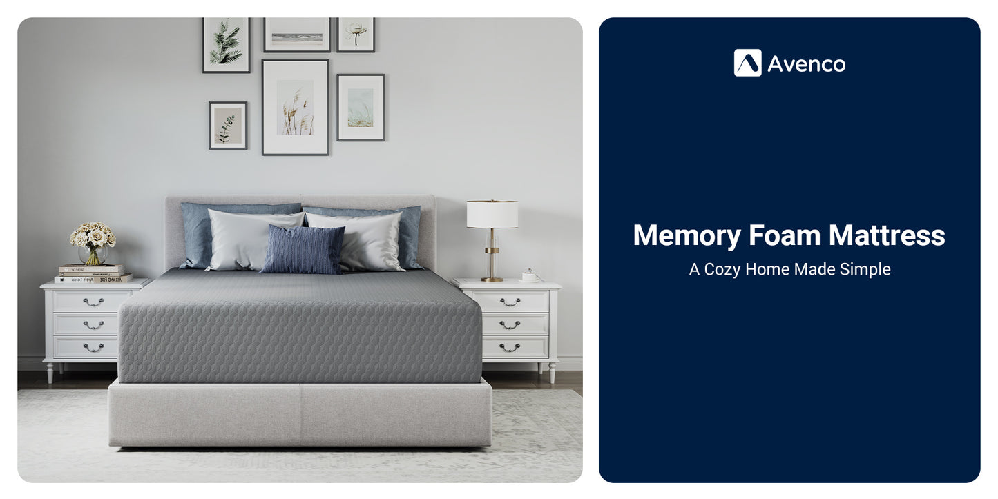 Novilla 6 8 10 12 inch Cooling Gel Memory Foam Mattress, Medium Firm, Mattress in a Box