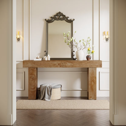 63-Inch Narrow Console Table, Hallway Accent Table for Entryway detail image - detail view 10