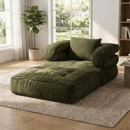 Multi-functional Convertible Sofa Bed—No Assembly Required, High-density Sponge, Soft and Skin-friendly Fabric | Suitable for Small Spaces, Bedrooms, Apartments, RVs as a Multi-position Sofa, Movie Sofa, Lazy Sofa, Office Sofa, Lounger, or Leisure