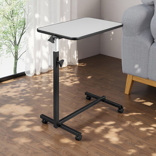 Height Adjustable MDF with Triamine Iron Frame 4 Wheels with Brakes Computer Table Side Table Desk Save Space Different Styles Suitable for Living Room Kitchen Study Bedroom Outdoor, Cost-effective Affordable Price