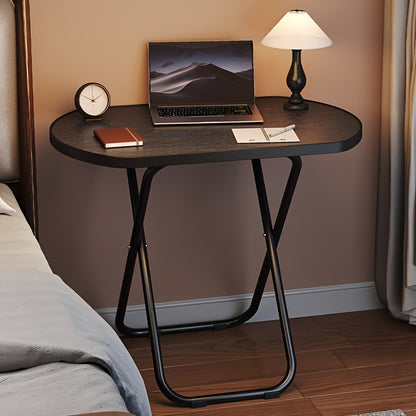 Stable Tray Table with No Assembly Required, TV Dinner Tray for Eating, Foldable Snack Tables for Bed/Sofa/ Living Room