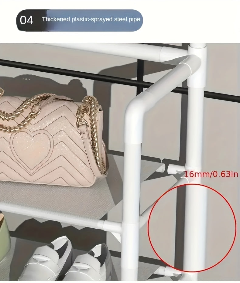 1pc Utility Racks, Entrance Rack, Home Organizer for Organizing Shoes And Hats - The Ideal Choice for Organizing Homes, Living Rooms, And Dormitories, Suitable for Living Rooms, Bedrooms, Lobbies, And Bathrooms, Each Item Comes with 10 Shoe Bags