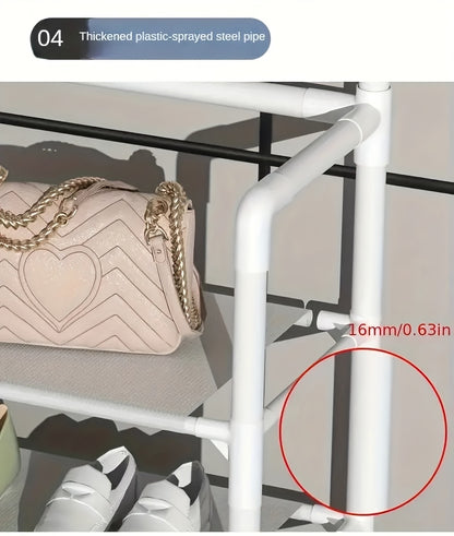 1pc Utility Racks, Entrance Rack, Home Organizer for Organizing Shoes And Hats - The Ideal Choice for Organizing Homes, Living Rooms, And Dormitories, Suitable for Living Rooms, Bedrooms, Lobbies, And Bathrooms, Each Item Comes with 10 Shoe Bags