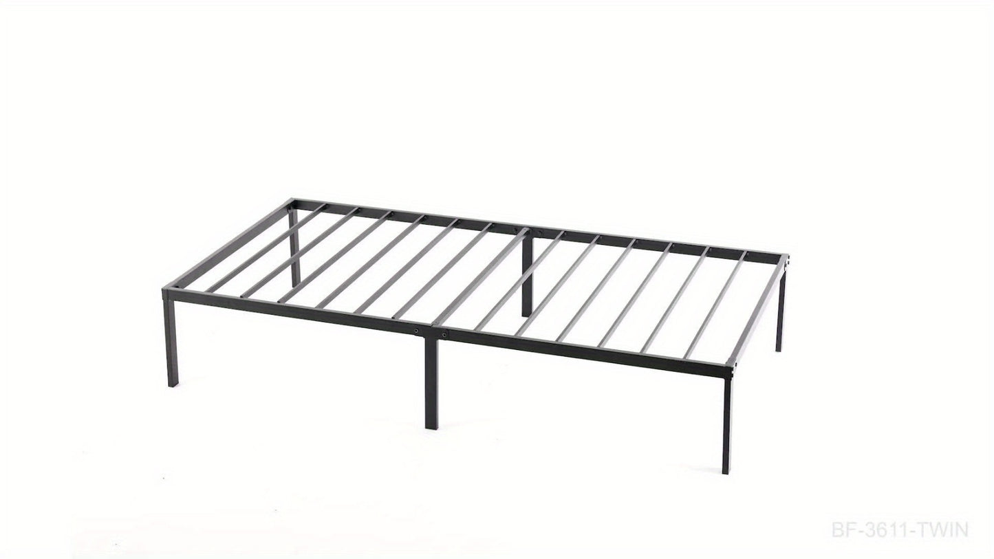 Metal Platform Bed Frame with Under Bed Storage 12 14 16 18 Inch Height Steel Slat Support No Box Spring Needed Twin Twin XL King Bedroom Furniture
