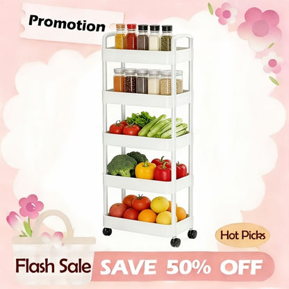 Multipurpose Rolling Storage Cart, File Cart & Storage Rack for Office, Kitchen, Bathroom, Garage, Bedroom & Outdoor Use, Available in Multiple Styles & Colors