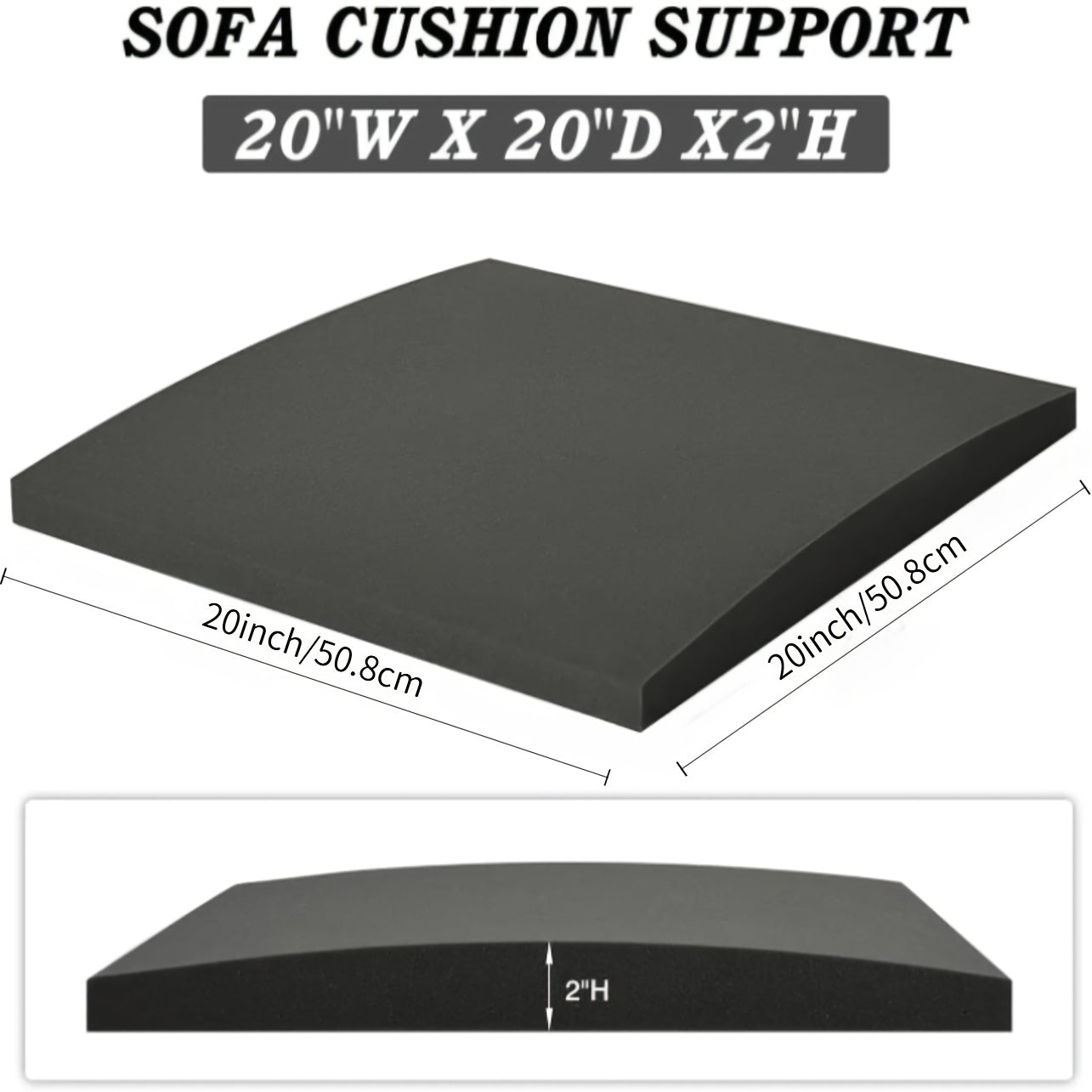 3pcs Furniture Seat Support 20 "x 20" High-density Foam Couch Sofa Cushion Support Cushion SAG Repair Replacement for Sofa Couch Loveseat Chair Sagging Sea