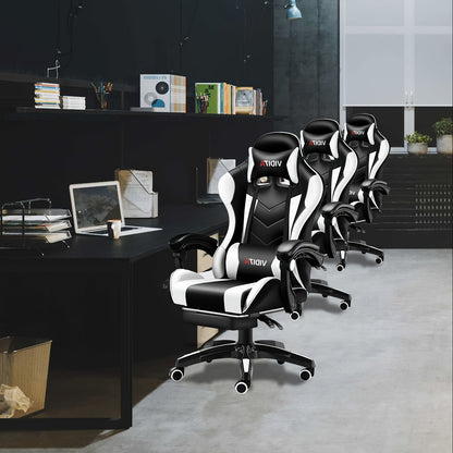 Gaming Chair, Adult Gamer Chair Ergonomic Computer Chair for Teens, Racing Style PC Office Chair with Lumbar Support