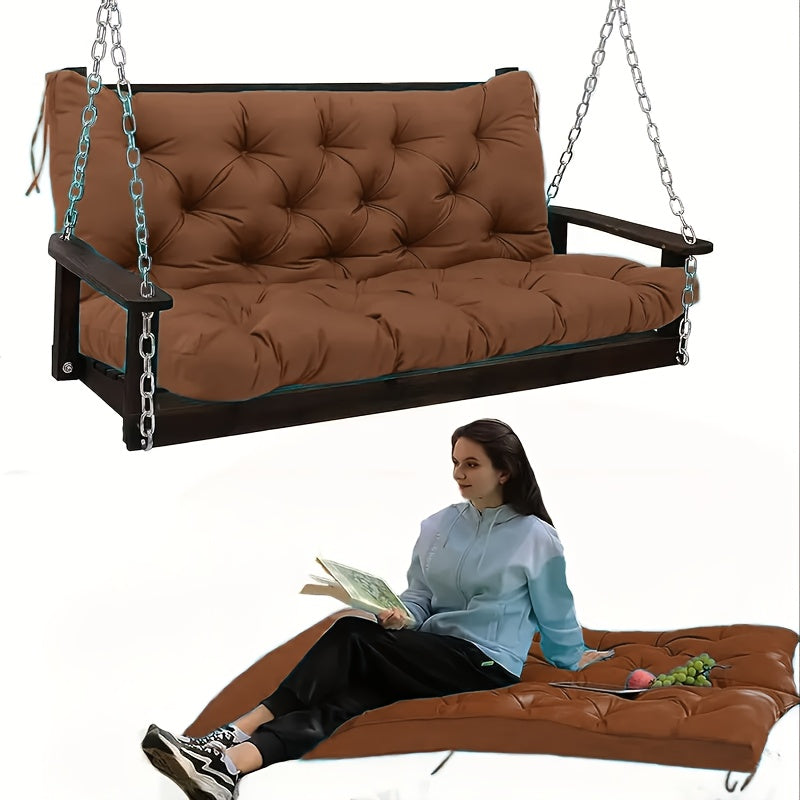 Replacement Outdoor Swing Cushions, Waterproof Cushions for 2-3 Person Swings, Washable Cushions for Outdoor Patio And Porch Furniture