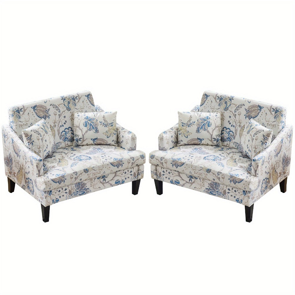 Oversized Accent Chair 33.5" Wide with 2 Pillows, Upholstered Memory Foam Armchair Big Reading Chair, Modern Single Sofa Chair for Living Room Bedroom Apartment Office