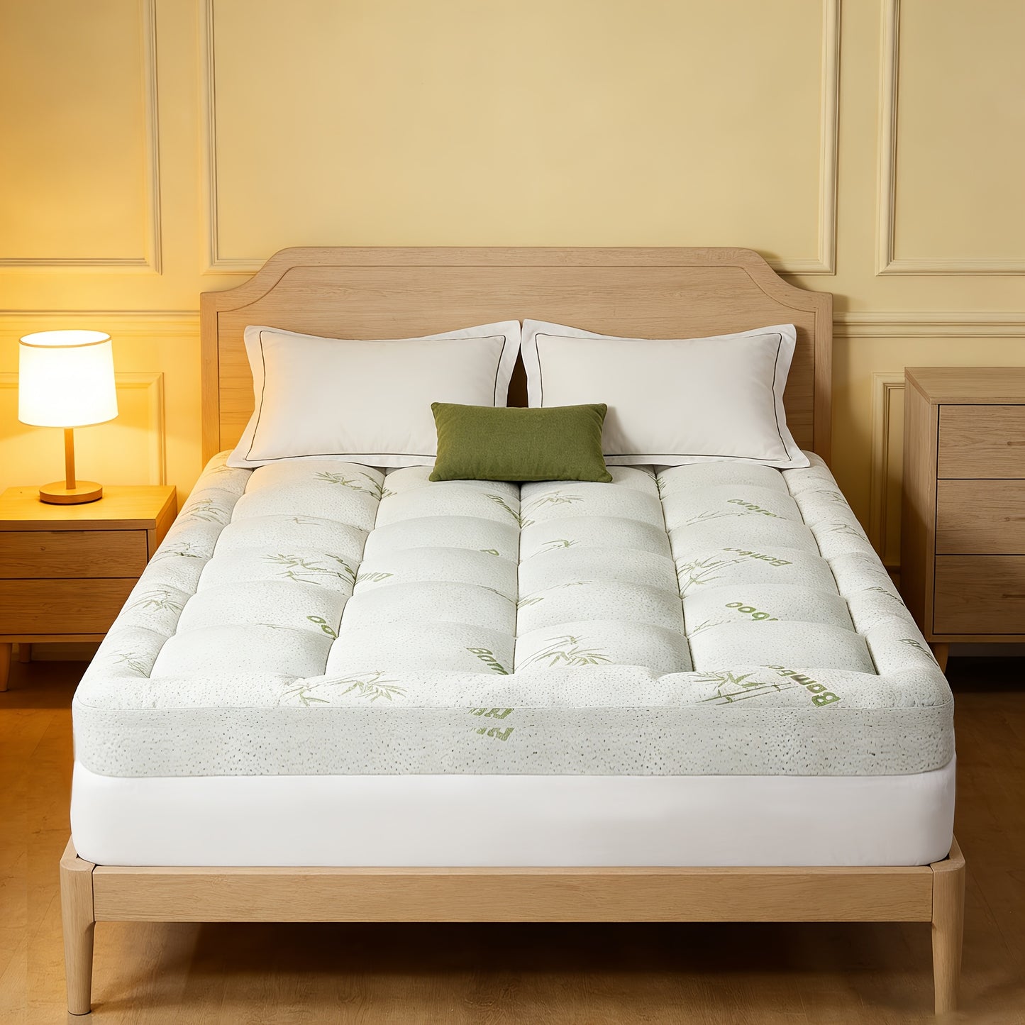 [Ultra-Soft Quilted Cooling] Mattress Topper Pad, Pillow Top Mattress Topper, Ultra-Soft Quilted Cooling Mattress Protector, Suitable for 8-24 Inch Deep Mattresses, 450/900G/1200GSM Filling Options