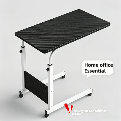 1 Movable Multifunctional Computer Desk, Home Bedroom Bedside Table Computer Desk, Bedroom, Living Room Dormitory, Lazy And Simple Student Writing Desk, Movable And Adjustable Height Laptop Desk, 360 Degree Rotating Wheels, Perfect Birthday Gift.