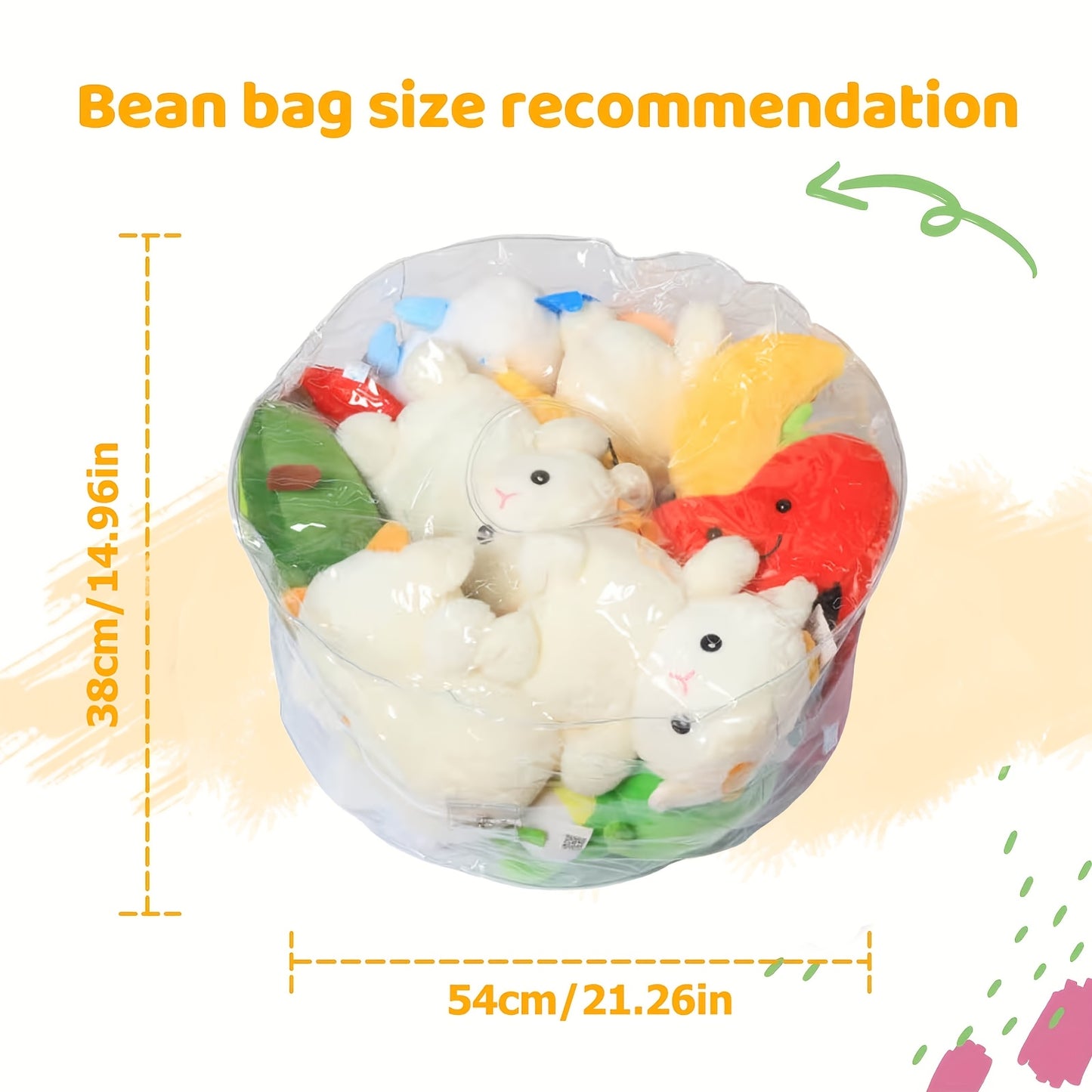 Large Capacity Transparent PVC Plush Toy Storage Sofa - Stuffed Animal and Doll Organizer for Toy Room and Playroom Easy Clean Durable