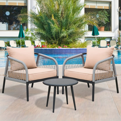 Outdoor Deep Seat Cushion Set 24 X 24 Inch Patio Furniture Cushions with Removable Cover, Adjustable Straps for Chair Sofa Couch
