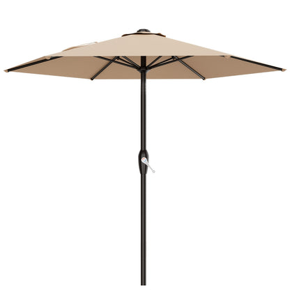 Patio Umbrella shown in the Beige, 7.5FT option