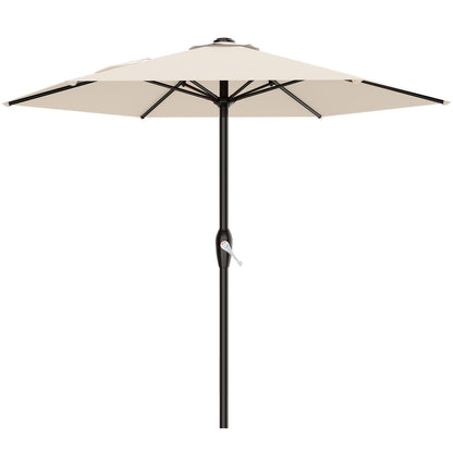 Patio Umbrella shown in the Cream White, 7.5FT option