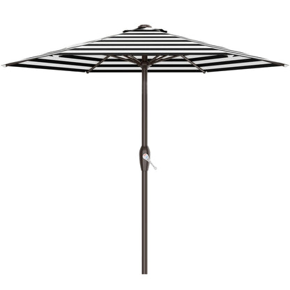 7.5-Foot Patio Umbrella with Easy Crank for Outdoor Shade and Protection detail image - detail view 5