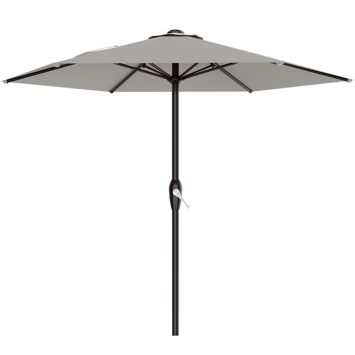 Patio Umbrella shown in the Foggy Gray, 7.5FT option