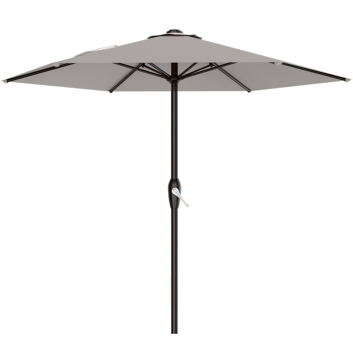 Patio Umbrella shown in the Foggy Gray, 7.5FT option