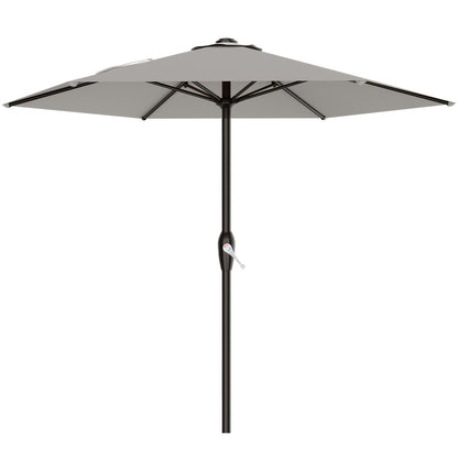 Patio Umbrella shown in the Foggy Gray, 7.5FT option
