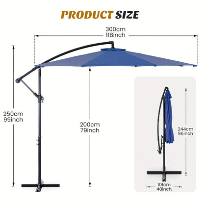 7.5-Foot Patio Umbrella with Tilt Adjustment and UV Protection detail image - detail view 4