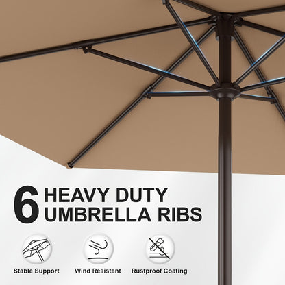 7.5-Foot Patio Umbrella with UV Protection for Outdoor Shade and Protection detail image - detail view 11