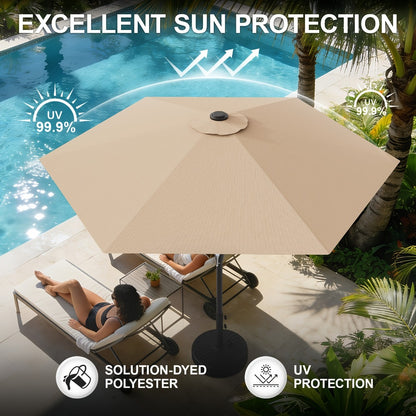 7.5-Foot Patio Umbrella with UV Protection for Outdoor Shade and Protection detail image - detail view 7