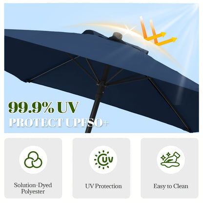 7.5-Foot Round Patio Umbrella with UV Protection for Outdoor Shade and Protection detail image - detail view 6
