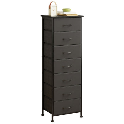 7-Drawer Tall Dresser, Bedroom Drawer Chest for Organized Everyday Storage detail image - detail view 6