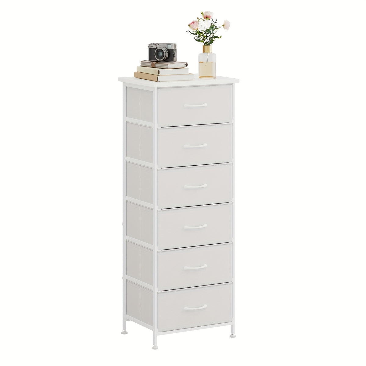 Dresser shown in the White-6 Drawers option