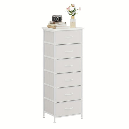 Dresser shown in the White-6 Drawers option