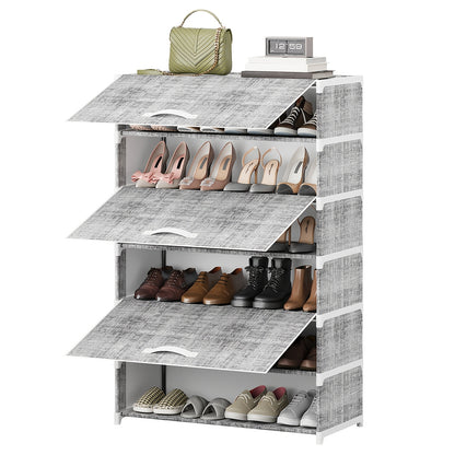 Shoe Rack shown in the 7 Tier-Gray option