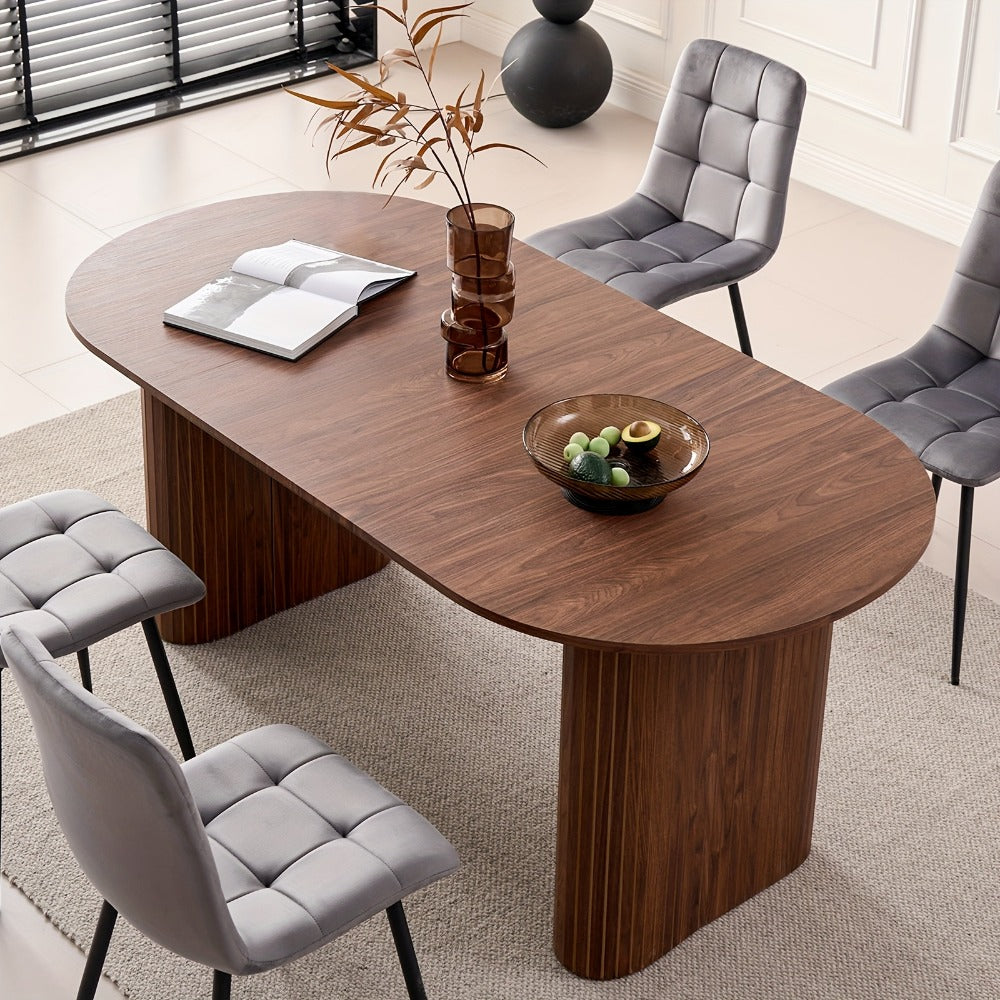 70.8-Inch Dining Table, Kitchen Dining Table for Work, Display, and Everyday Use detail image - detail view 5