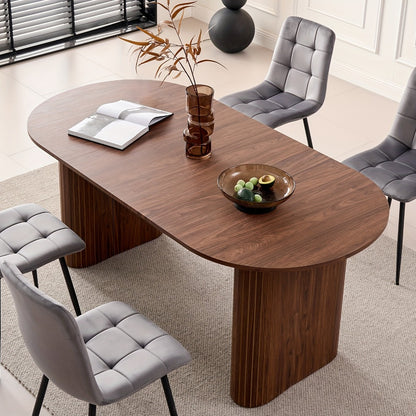 70.8-Inch Dining Table, Kitchen Dining Table for Work, Display, and Everyday Use detail image - detail view 5