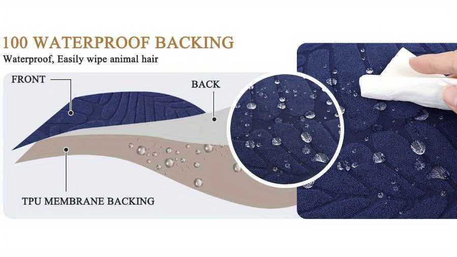 [Waterproof Cushion Covers] Outdoor Patio Cushion Covers Set of 8/10 Waterproof Stretch Seat Cushion Cover for Patio Furniture Outdoor Sofa Cushion Cover Replacement Couch Slipcovers Chair Seat Cover