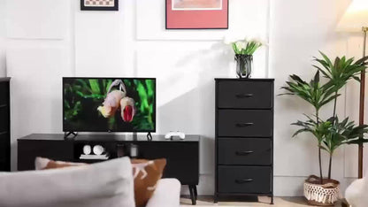 Storage Cabinet, Hallway Storage Cabinet, Storage Cabinet With 8 Fabric Drawers/4 Fabric Drawers/2 Fabric Drawers, Sturdy And Durable Metal Frame, More Suitable For Home Storage, Office And Apartment Storage, Comes With Screwdriver And Wrench