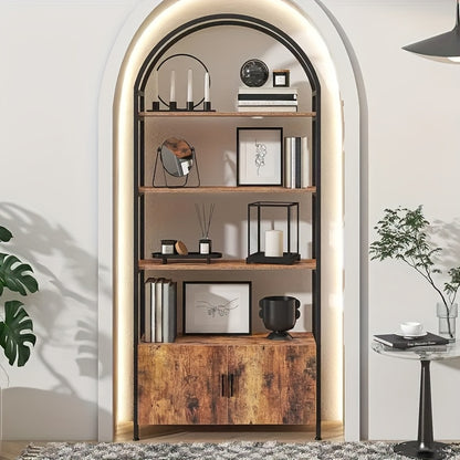 Bookshelf shown in the Rustic Brown option
