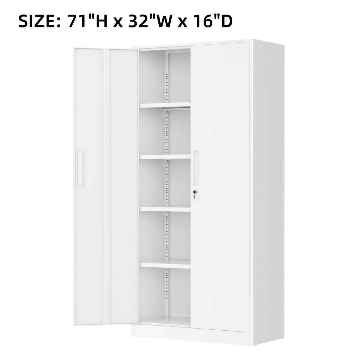 Storage Cabinet shown in the White option