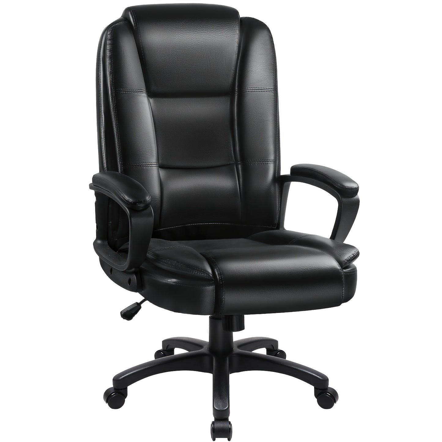 Home Office Desk Chair, 400LBS Big And Tall Computer Executive Chair, Ergonomic PU Leather Chairs with High Back Cushion, Adjustable Armrest &Lumbar Back Support, for Long Time Sitting